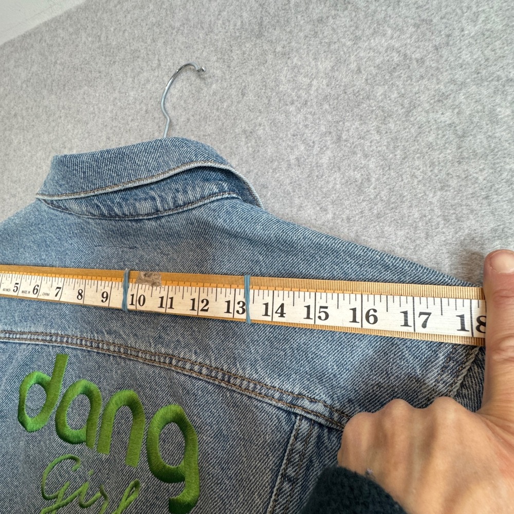 Levi's Denim Jacket Dang Girl‎ Embroidered Light Wash Women's - Picture 5 of 5